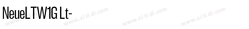 NeueLTW1G Lt字体转换